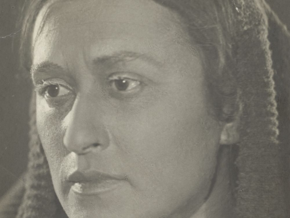Character photo of Rosa Kurtz in GOSET play "The Feast," 1940s